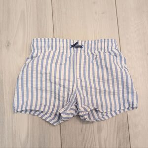 Cat & Jack Toddler Boys Swim Trunks Blue and White Stripes 2T
